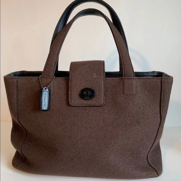 Coach Handbags - Coach | Vintage Brown Wool Purse